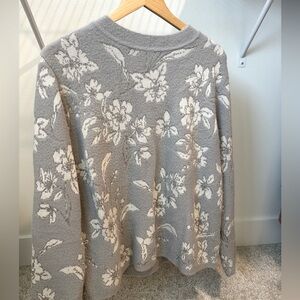 Ann Taylor floral jacquard sweater